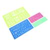 4 Pieces Letter Number Stencils Plastic Material Capital Lowercase Lettering Template for Learning P