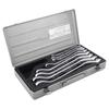 TONE Long Open End Wrench Set 8 (45°), 2800M, Silver, Pieces, Widths 8-27mm