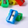 10pcs Set Random Color Single-Hole Pencil Sharpener, Rectangular Pencil Sharpener Stationery, Colored Pencil Sharpeners