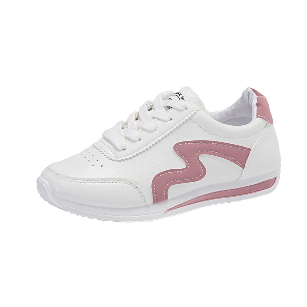 Women's Shoes, Women's Board Shoes, Student Shoes, White Shoes, Low Top Round Toe Silk Belt Shoes