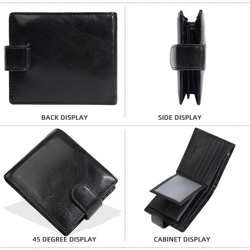 Baellerry Vintage Design Short Wallets for Men Fashion Card Holder Classic Coin Purses