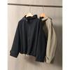 Hooded zipper trench coat women's clothing spring and autumn new loose temperament short age-reducing design jacket tide