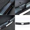 Car modified For Volkswagen ID.4 - Steel carbon fiber Rear Trunk ide Bumper Protector cover sill guard