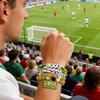 Conjunto de Pulseiras de Contas para Fãs de Futebol com Pingentes de Letras de Tênis de Futebol Pulseira de Camadas Múltiplas para Torcedores com Tema da Copa do Mundo de 2026 Joias Esportivas