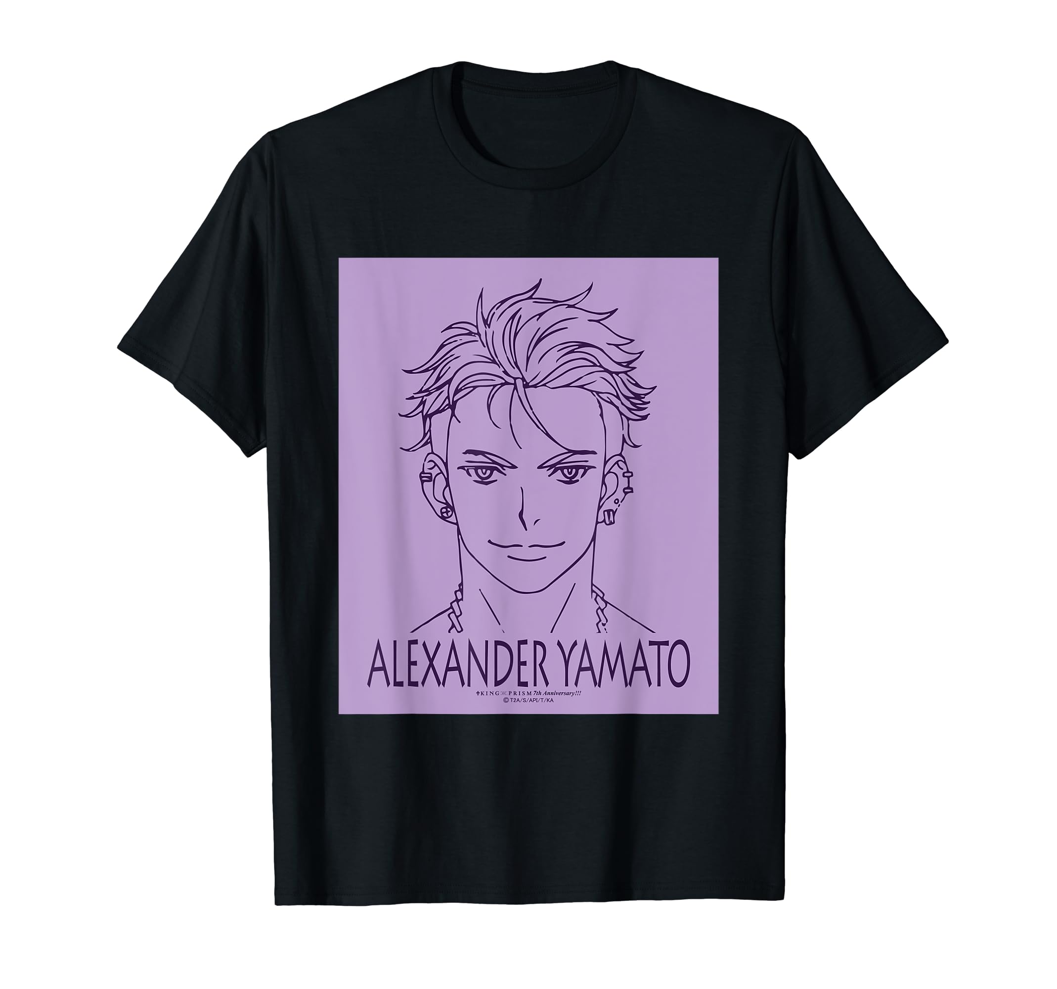 

KING OF PRISM Face Series Yamato Alexander T-shirt чорний