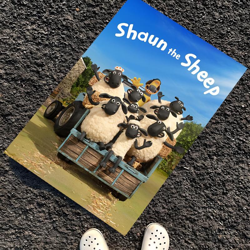 Shaun the Sheep Printed Carpet, Rug for Office Chair Living Room Bedroom Kitchen Room Decor Gifts.