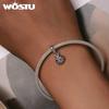WOSTU 925 Sterling Silber Lucky Marienkäfer Charms Anhänger für Frauen Mädchen Armband & Armreif DIY Schmuck