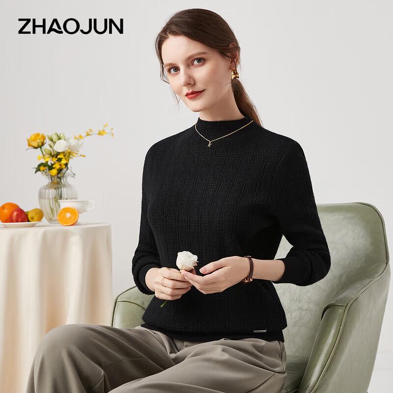 

Zhaojun Women s Semi-High Collar Cashmere Knit Sweater XL