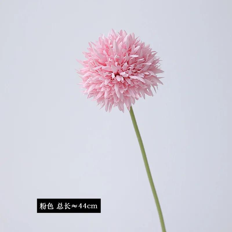 20Pc/lot Artificial Silk Flower Onion Ball Wedding Backdrop Decor Flower Arrangement Fake Dandelion Home Decoration Party Floral