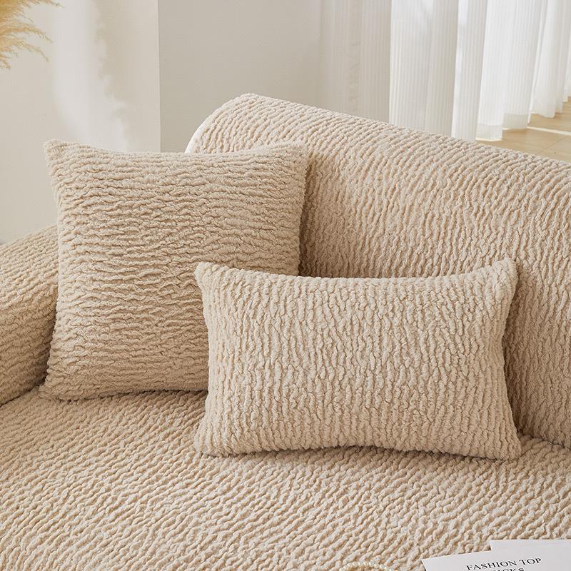 Lamb's Wool Sofa Cushion Is Thickened In Winter, and The Four-season Universal High-quality Sofa Cloth Cover Cloth Is Non-slip and Dirt-resistant