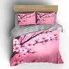 Cherry Blossom Themed Decor Set Soft Comfortable Duvet Cover Bedding Set Included 1*Duvet Cover & 2*Pillowcases, Gift