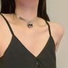 Adjustable Heart Pendant Necklace Handmade Love Shape Neckchain Stylish Clavicle Chain for Women Girls Elegant Chokers