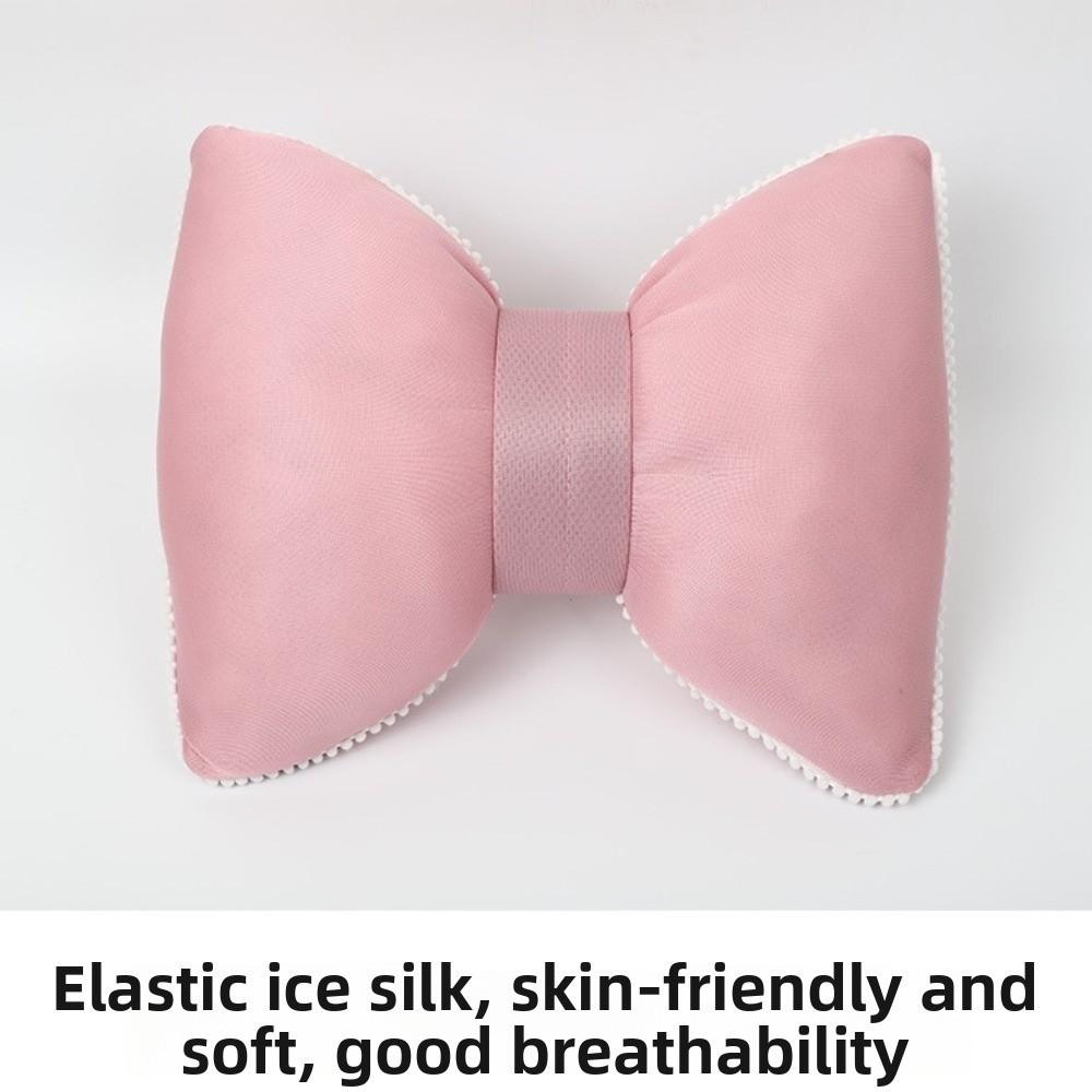 Bow Car Headrest Neck Pillow Universal Summer Fashion Car Headrest  for Women Girls