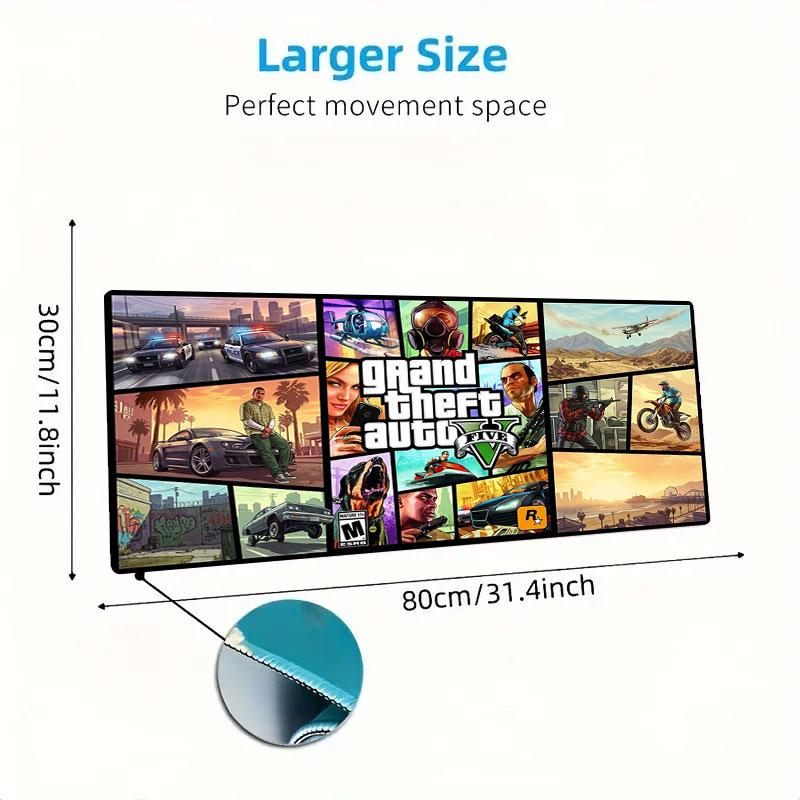 Adventure Large Size Mouse Pad Large Gaming Table Cushion Nonslip Laptop Tablet Big Mousepad Xxl Mat Mini Pc Playmat With Lock Edge