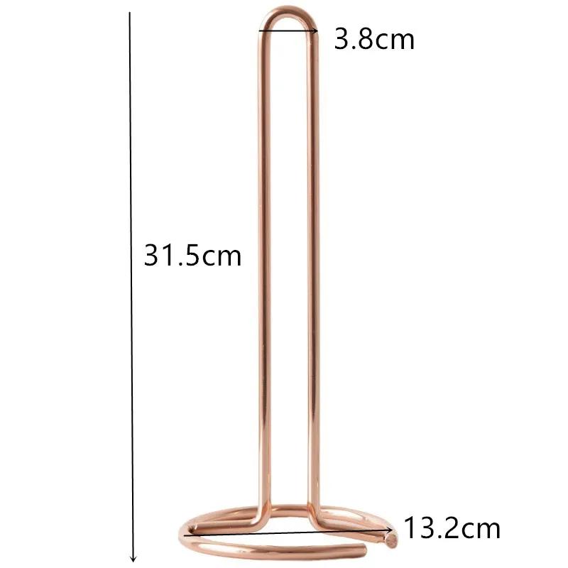 Stainless Steel Kitchen Roll Paper Towel Holder Bathroom Tissue Stand Dining Table Vertical Napkins Rack Kitchen Storage Shelf