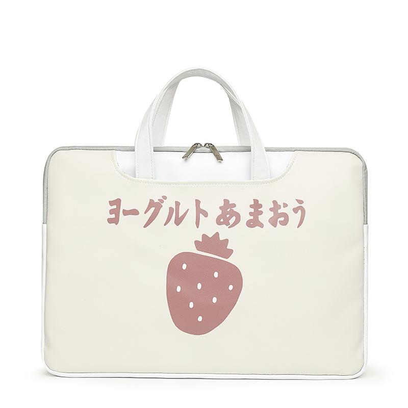 New laptop bag girls high-value cartoon cute liner bag inch college students large-capacity storage
