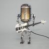 Retro Metal Microphone Robot Lamp