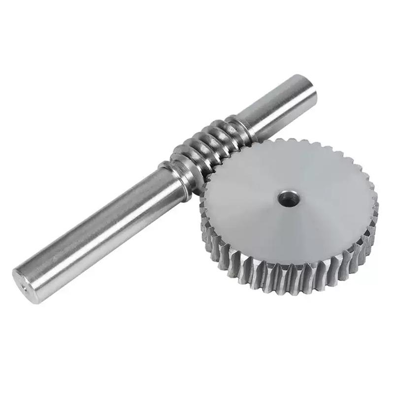 1 Set 1,0/1,5M Schneckengetriebe mit Stange Untersetzungsverhältnis 1:15/20/25/30/35/40/45/50/55/60/80 Zähne Schneckengetriebe Untersetzer Getriebeteile