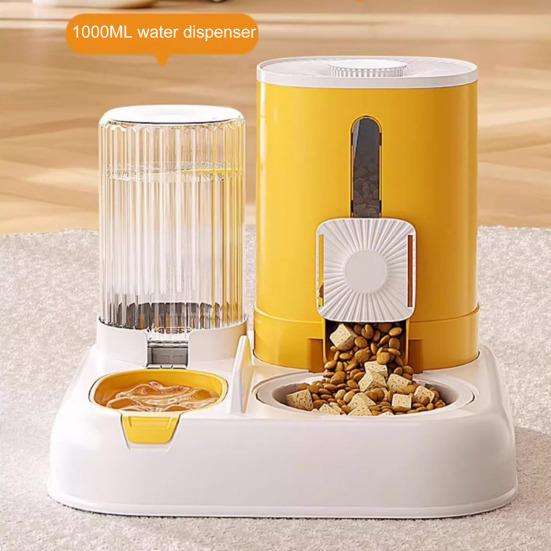 Automatic Pet Feeder 2-in-1 Pet Food Feeder And Water Dispenser Large Capacity Cat Feeding Station for Small Medium Cats Dogs