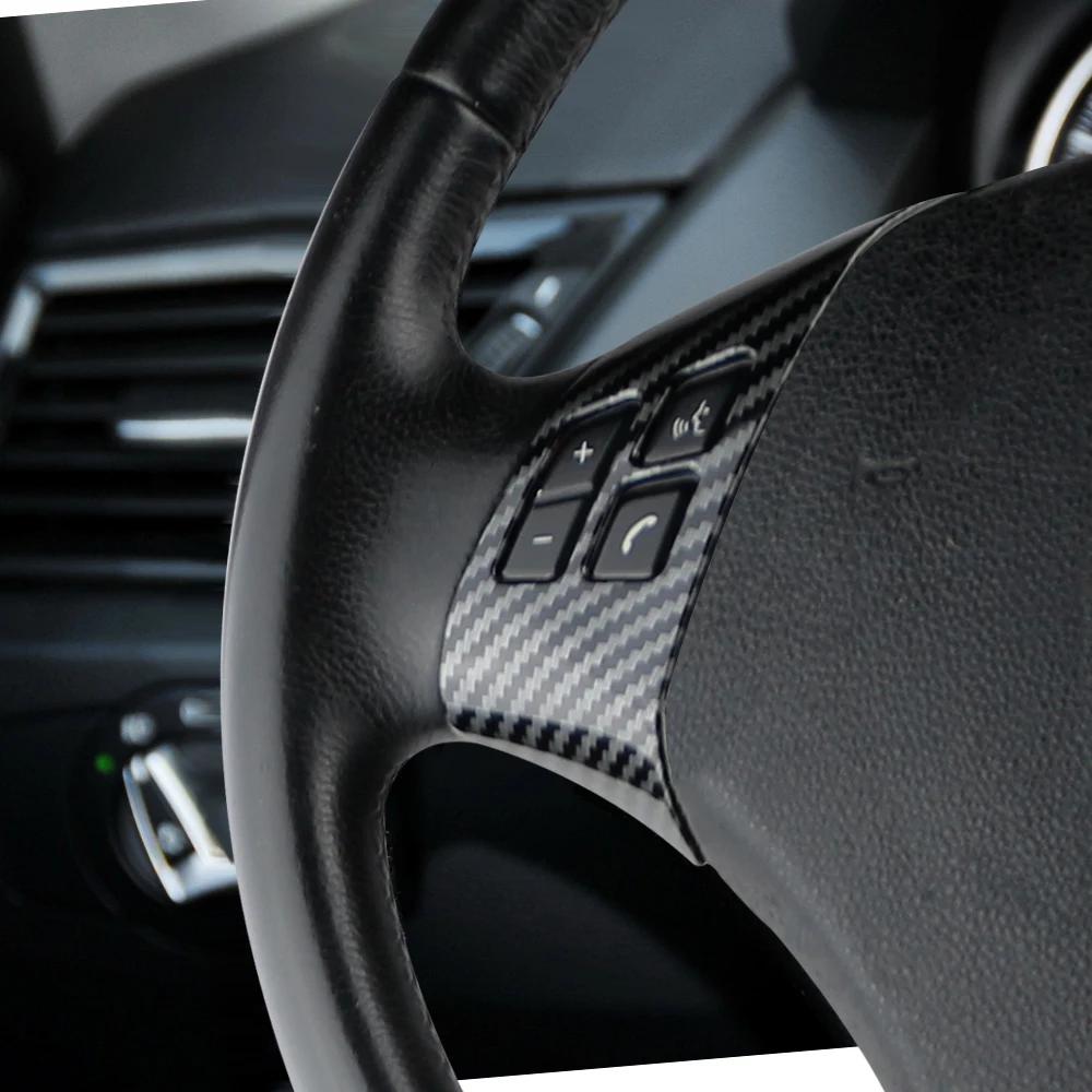 For BMW 3 Series E90 E92 E93 2006-2012 X1 E84 2010 - 2013 Steering Wheel Panel Sticker Cover Decoration Trim Styling Accessories