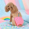 Female Dog Reusable Washable Pet Hygiene Pants With Adjustable Buttons And Polka Dot Printed Elastic Accessories For Great