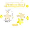 304 Stainless Steel Charms Star with Bead Container Golden 10x8x1mm Hole: 1.2mm About 50pcs/box