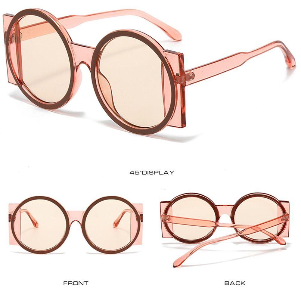 UV400 Round Sunglasses Oversized Gradient Sun Glasses Trendy Y2K Eyewear  for Women & Men