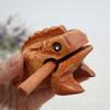 Lucky Frog Guiro Rasp Wooden Frog Rasp Musical Instrument Portable Lucky Frog Crafts  Gifts