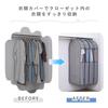 Astro Garment Long for Long and Other Clothing Fabric Garment Suit Closet Hanging Transparent Moth Repellent Closed for Bulk Covers, Gray, Gusseted,