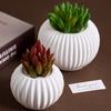 Round Stripe Candle Cup Silicone Mold DIY Home Table Decor Candlestick Crafts Making Plaster Resin Vase Storage Box Clay Molds