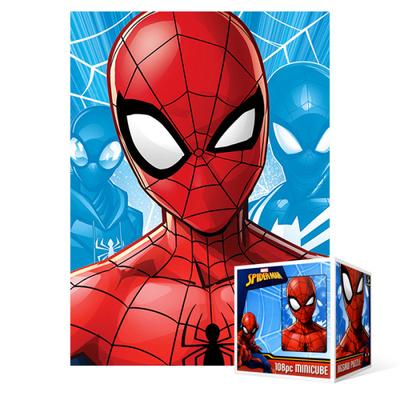 108 Piece Jigsaw Puzzle - Marvel Spider-Man Face (Mini), Popular Korean Puzzle
