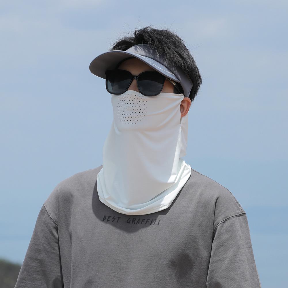 UPF50+ Unisex Cooling Cycling Mask - Sun Protection, Breathable, Anti-UV, Ice Silk Fabric, Earloop Design