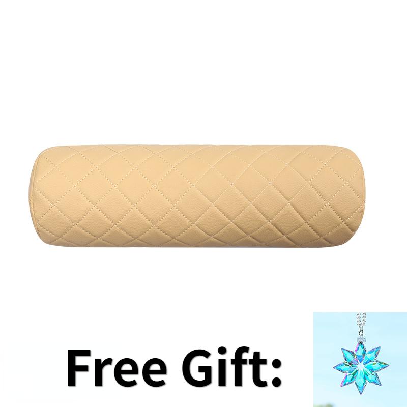 

Подушка для шеи на автомобильное сиденье, подушка для головы, кожаная подушка для шеи с эффектом памяти, защитный чехол из дышащей пены, бесплатная подвеска из кристалла