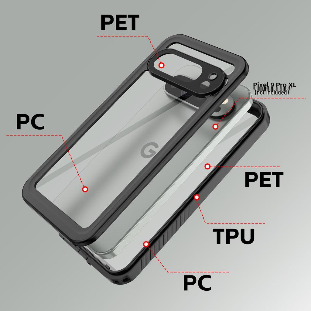 Full Coverage Waterproof and Drop-Proof Case for Google Pixel 9PROXL - Perfect for Outdoor Diving