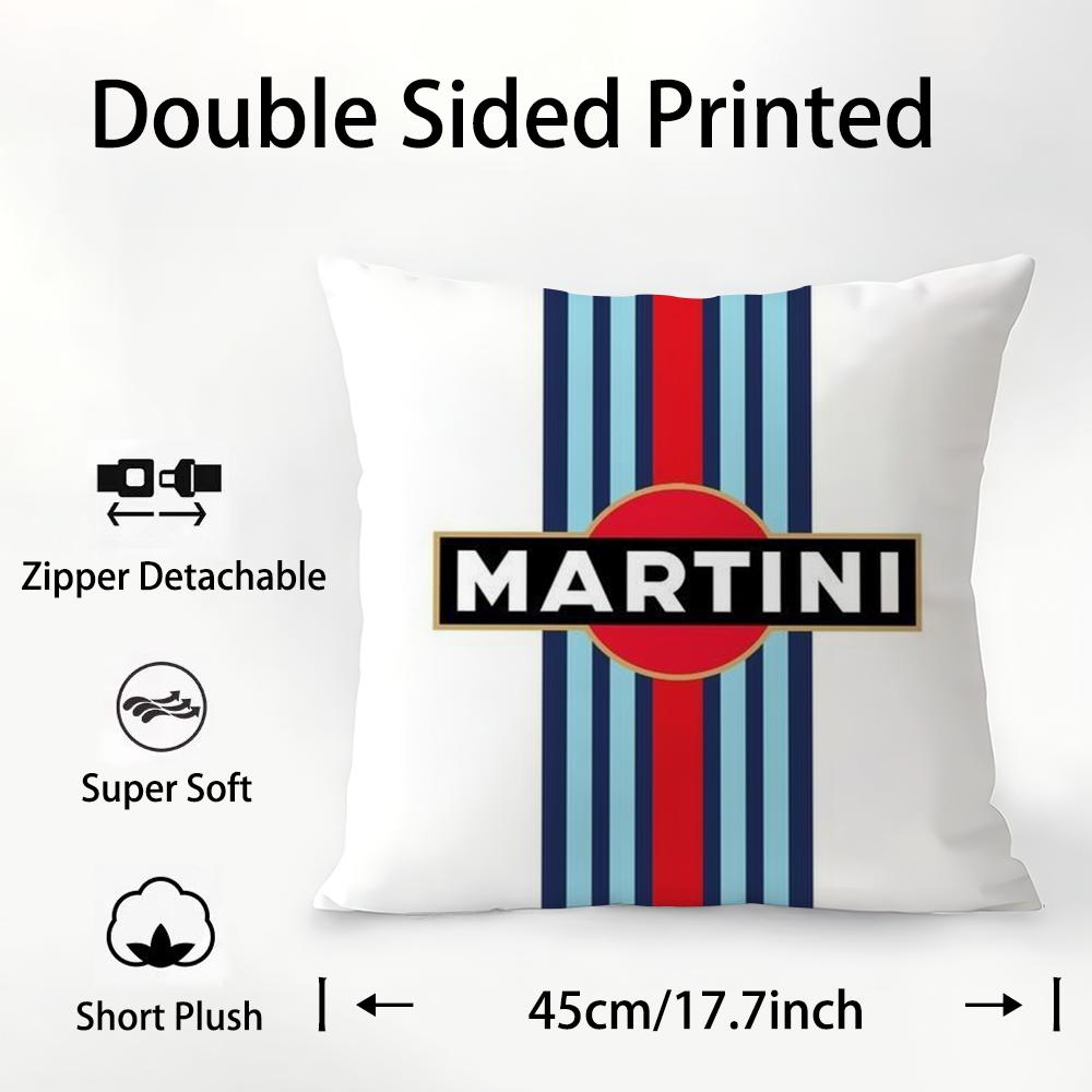 Car Cool M-Martinies Pillow Case Plush Fabric Soft Double Sided Print Sofa Cushion Cover Throw Pillow Covers