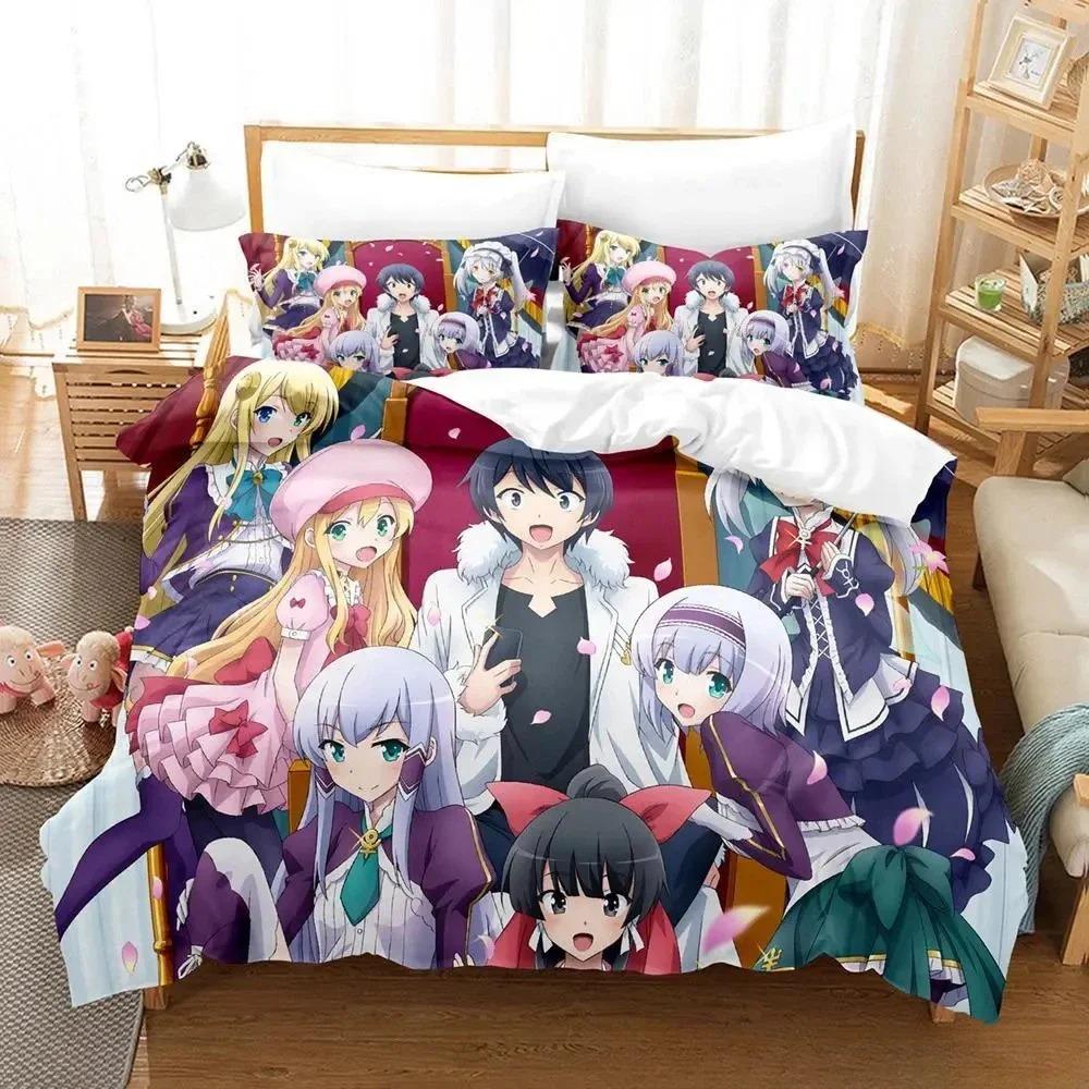 In Another World with My Smartphone Bedding Set Single Twin Full Queen King Size Bed Set Adult Kid Bedroom Duvetcover Sets Anime