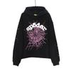 Conjunto de Moletom Unissex Plus Size Tendência com Estampa de Teia de Aranha CROSS SP5DER
