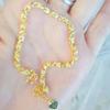Vietnam Gold-Plated Fashion Bracelet: Hollow Four-Leaf Clover & Heart Design.