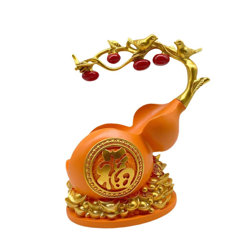Gourd Statue Rack Decorative Creative Resin Home Decor Single Holder for Tabletop Bookshelf Office,