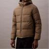Calvin Klein Minimalist Comfortable Versatile Hooded Down Jacket Men outerwear Brown 40EM193-720