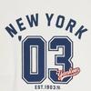 New MLB New York Yankees Sweatshirt Unisex Cream 3AMTV1044-50CRS