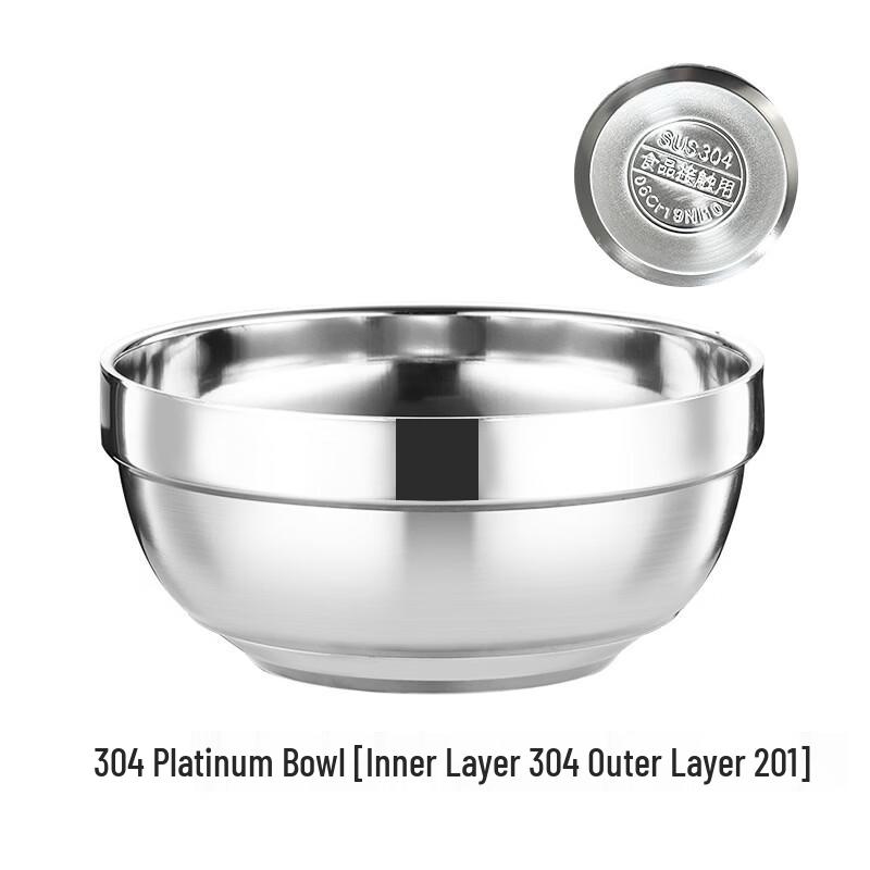 Double-Layer Stainless Steel Rice Bowl