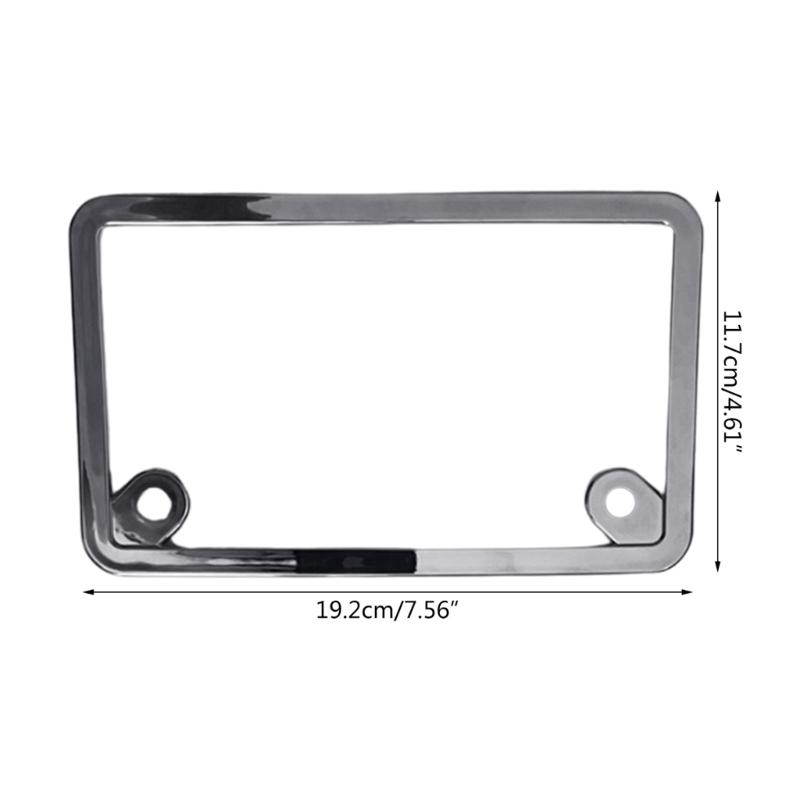 Plastic License Plate Frame Motorcycle License Plate Holder for Front & Rear 2 Hole License Plate Covers