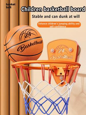 Erkek çocuk basketbol potası seti, deliksiz iç mekan basketbol potası, çocuklar için evde kullanım amaçlı şut standı, 7 inç sessiz basketbol topu