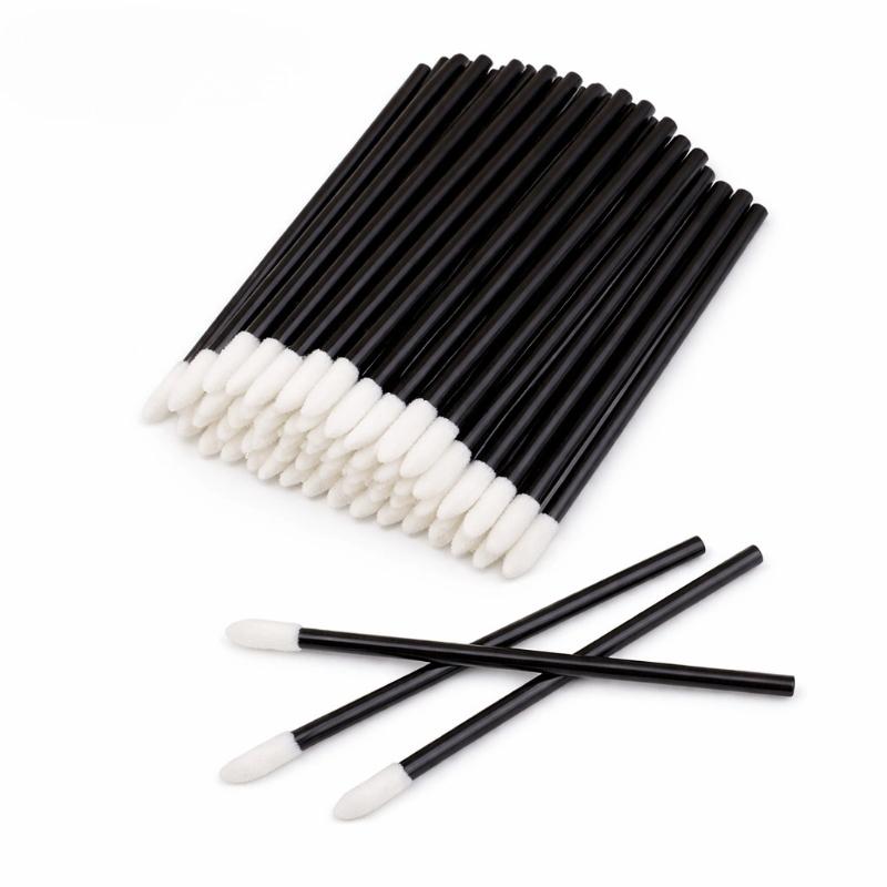100/200-piece lip brush, makeup lip gloss brush, lipstick makeup tool, suitable for lipsticks, lip glosses and makeup products