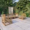 Day and Night - Day and Night Garden Furniture 5 Pieces Honey Brown Solid Pine Wood