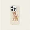 Cute Deer & Floral Pattern Phone Case For iPhone 17 Air 16 e 15 14 13 12 11 Pro Max Plus SE TPU Material Cover