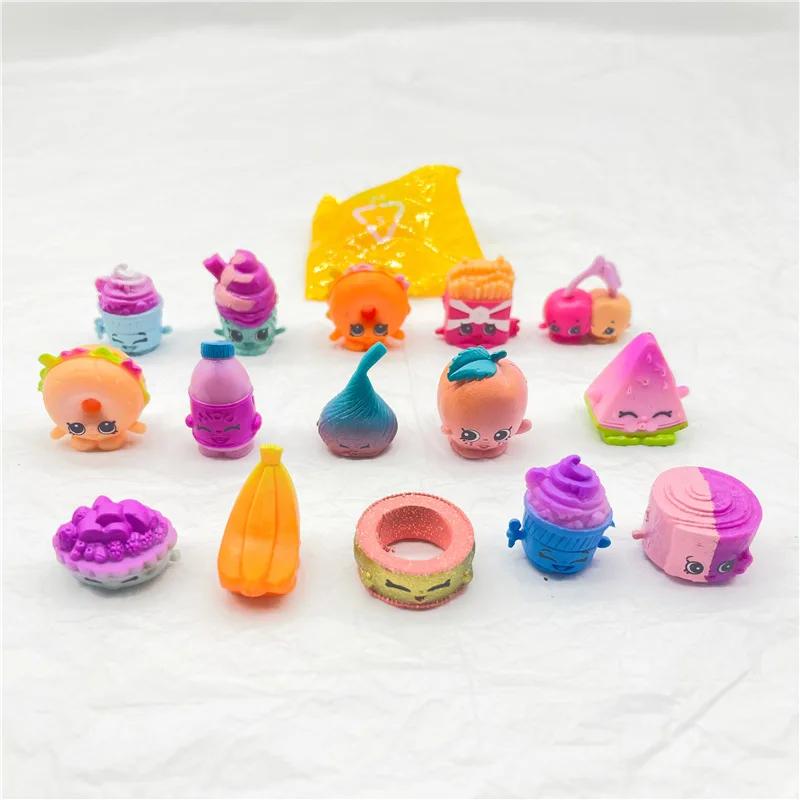 Shopkins Blind Pouches Mini Statues Shopville Fruits Elfs Miniature High Quality Playthings Collectibles Kids Presents