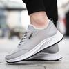 Men Sneakers Breathable Casual Shoes Fashion Outdoor Running Shoe Mesh Flying Weaving Men Shoes Non-Slip Lightweight Tennis Shoe