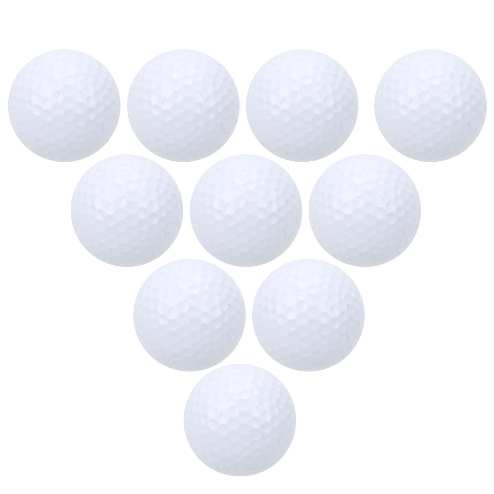 

10Pcs Double Layer Golf Practice Balls Soft Putting Training Balls Golf Accessory